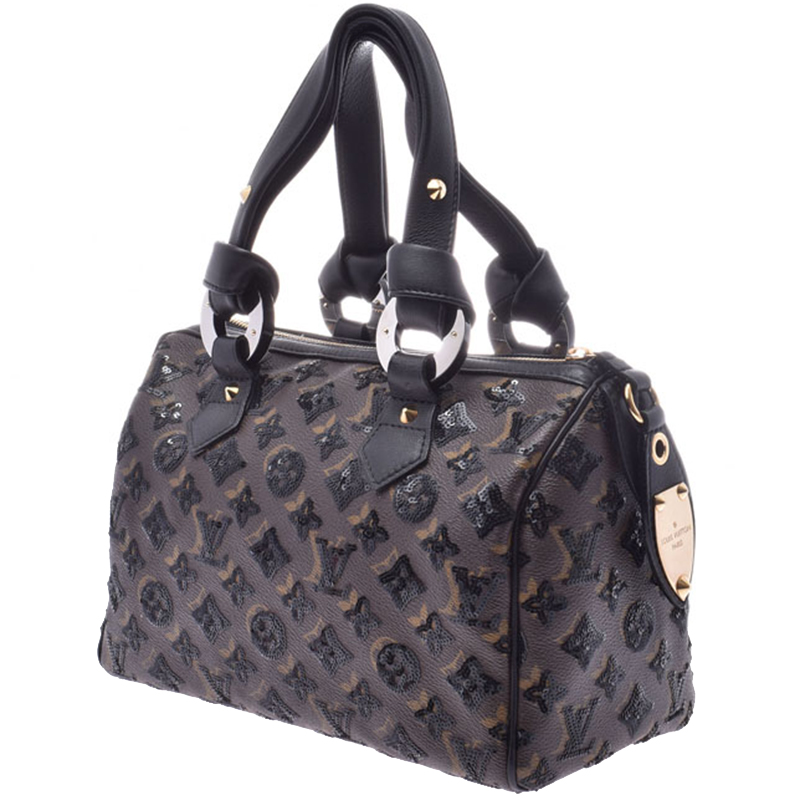 

Louis Vuitton Limited Edition Black/Brown Monogram Eclipse Speedy 30