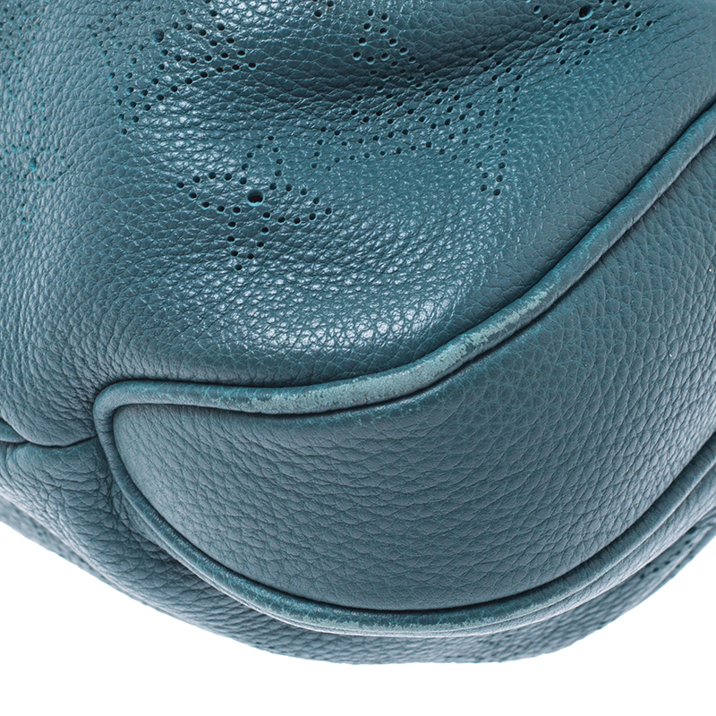 Louis Vuitton Lagon Monogram Mahina Leather Selene MM Bag - Yoogi's Closet