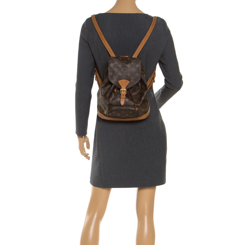 

Louis Vuitton Monogram Canvas Montsouris Backpack MM Bag, Brown