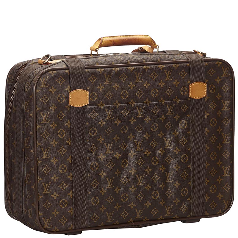 

Louis Vuitton Monogram Canvas Satellite 53 Suitcase, Brown