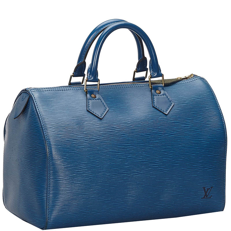 

Louis Vuitton Blue Epi Leather Speedy 30