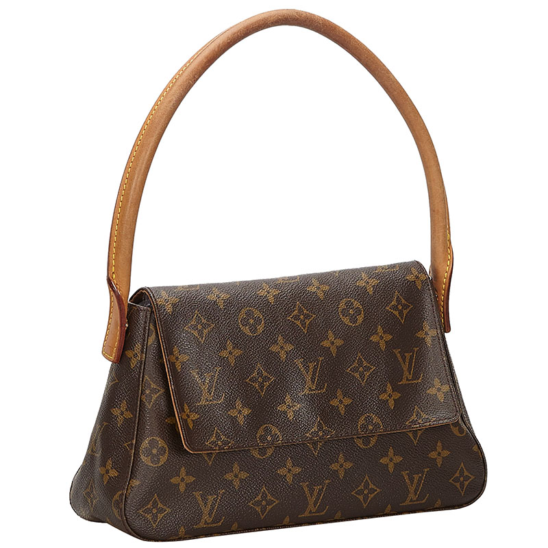 

Louis Vuitton Monogram Canvas Mini Looping Bag, Brown