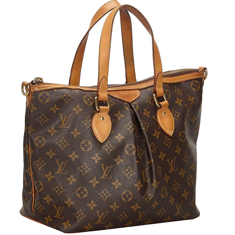 

Louis Vuitton Monogram Canvas Palermo Tote PM, Brown