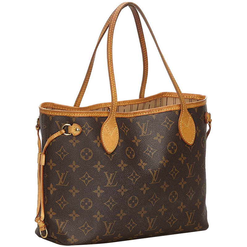 

Louis Vuitton Monogram Neverfull PM Bag, Brown