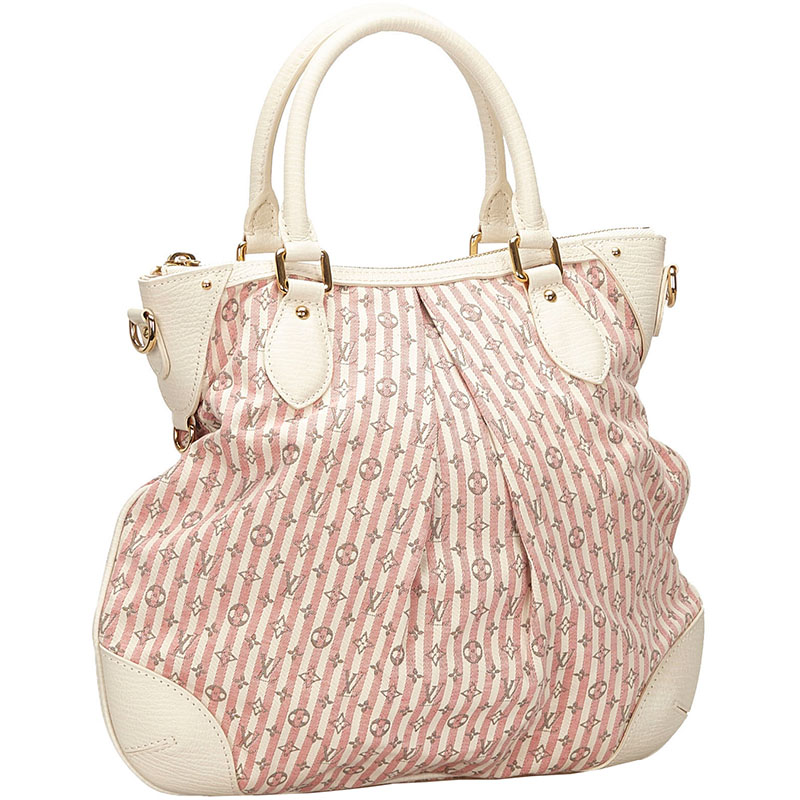 

Louis Vuitton White/Pink Monogram Canvas Mini Lin Croisette Marina PM Bag