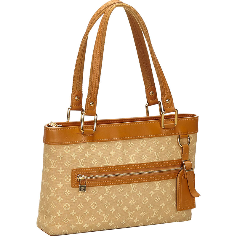 

Louis Vuitton Beige/Brown Monogram Mini Lin Lucille PM Bag