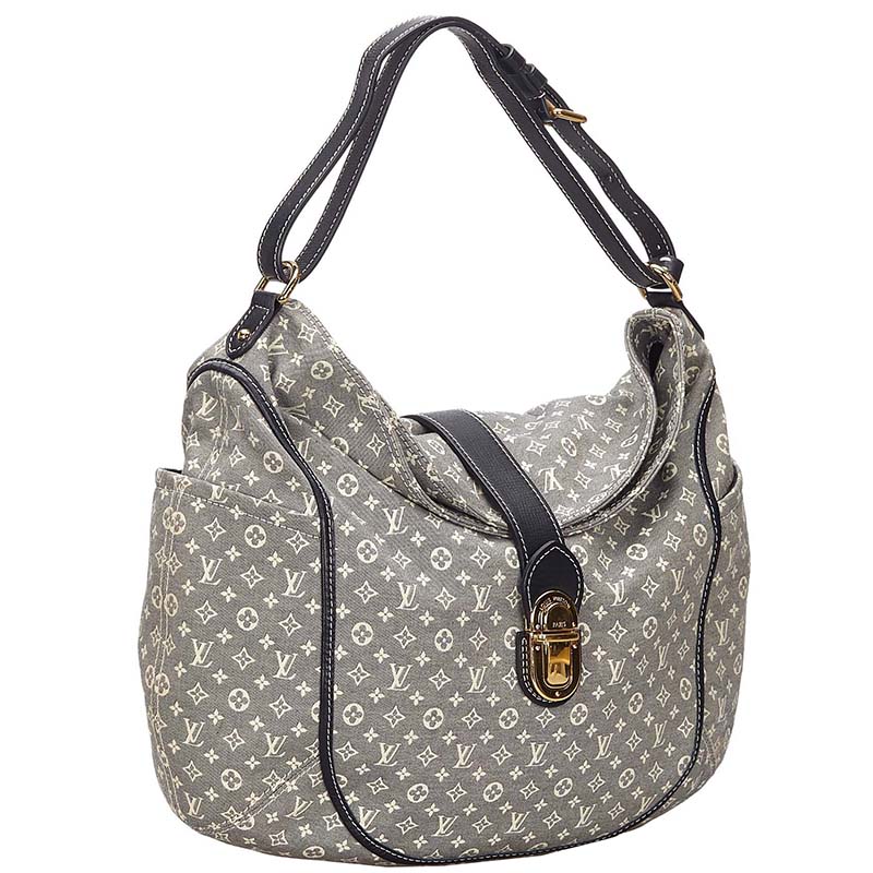 

Louis Vuitton Gray Monogram Mini Lin Idylle Romance Shoulder Bag, Black
