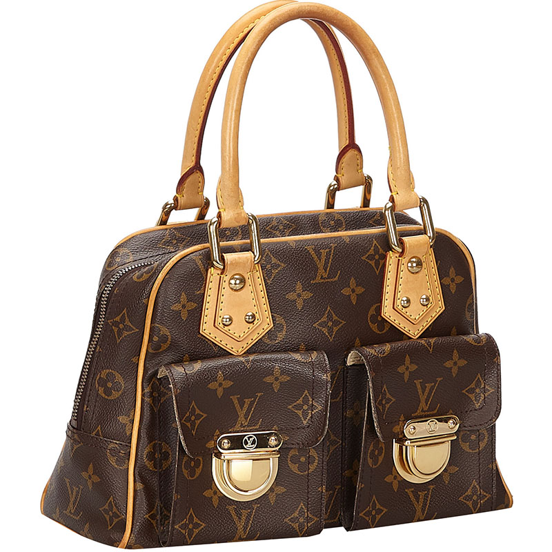 

Louis Vuitton Monogram Canvas Manhattan PM Bag, Brown