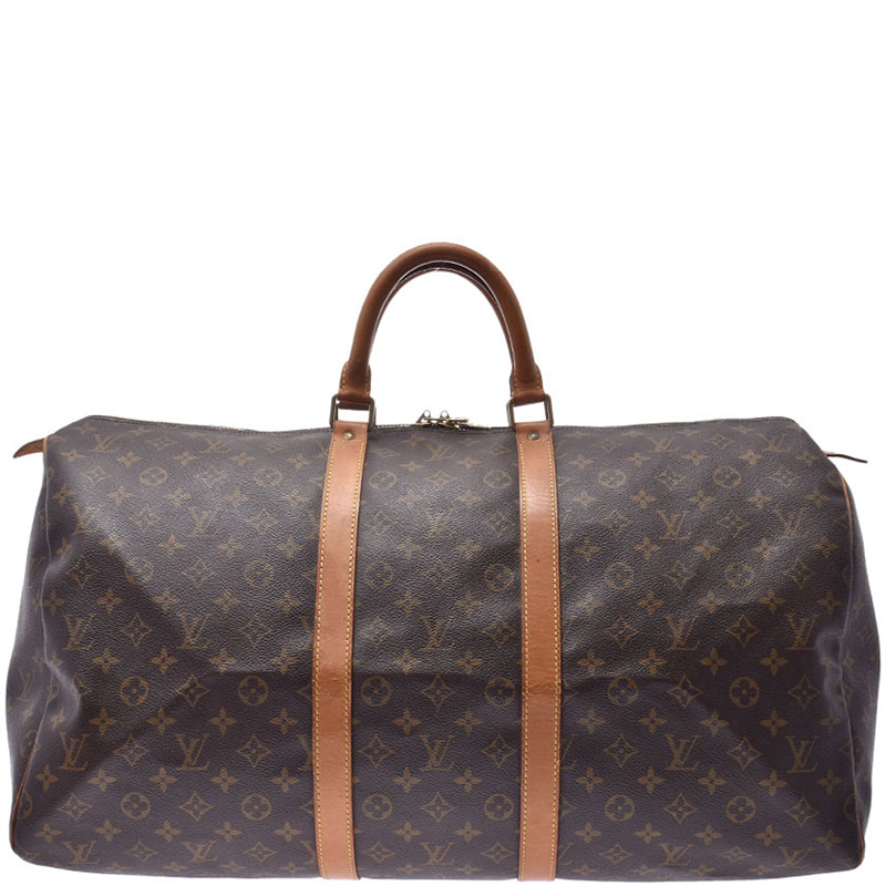 مملوكة مسبقًا Louis Vuitton Monogram Canvas Keepall 55 Bag