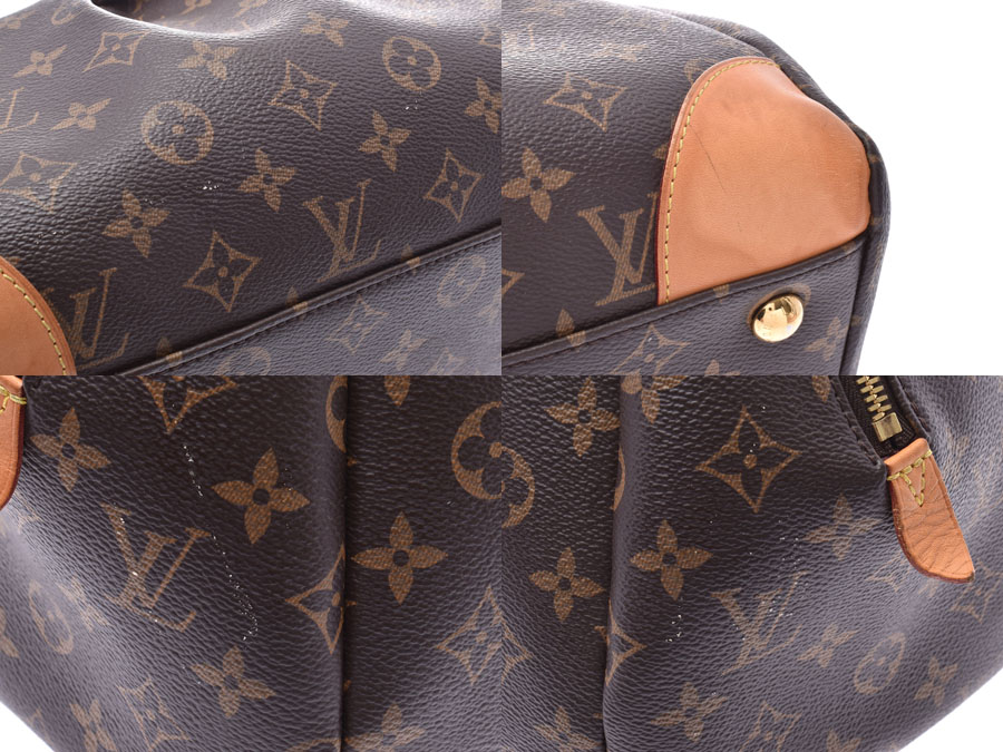 LOUIS VUITTON SEGUR MONOGRAM CANVAS SHOULDER HANDBAG BROWN-CC566-Sold 