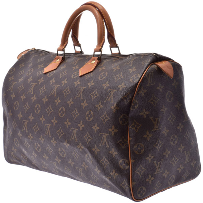 

Louis Vuitton Monogram Canvas Speedy 40 Bag, Brown