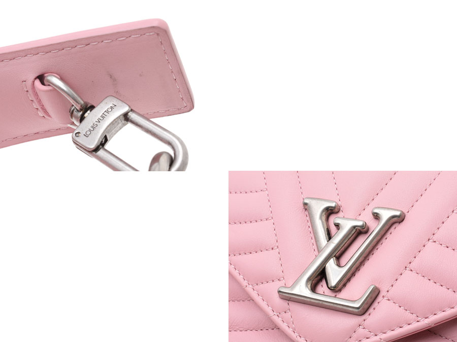 Louis Vuitton Smoothie Pink Leather New Wave Chain Bag PM Bag