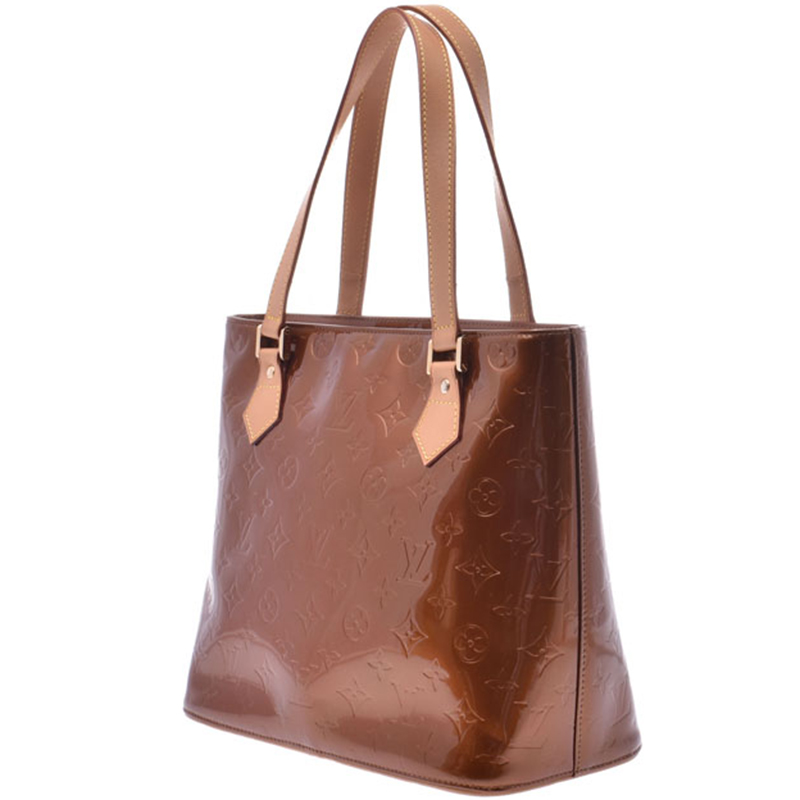 

Louis Vuitton Bronze Vernis Monogram Houston Tote, Brown