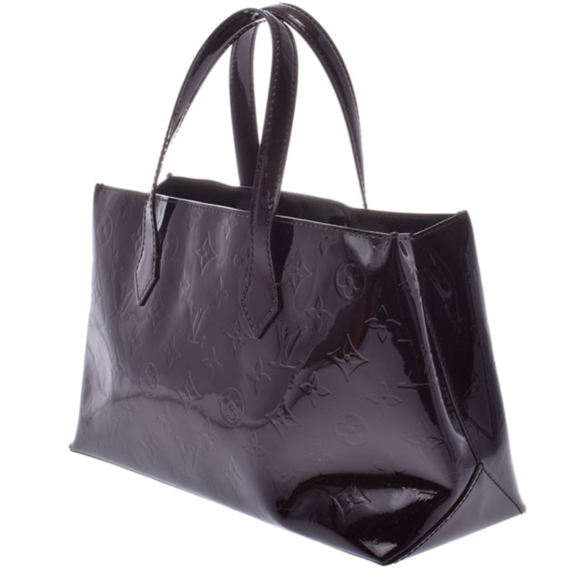 

Louis Vuitton Amarante Monogram Vernis Wilshire PM Bag, Purple