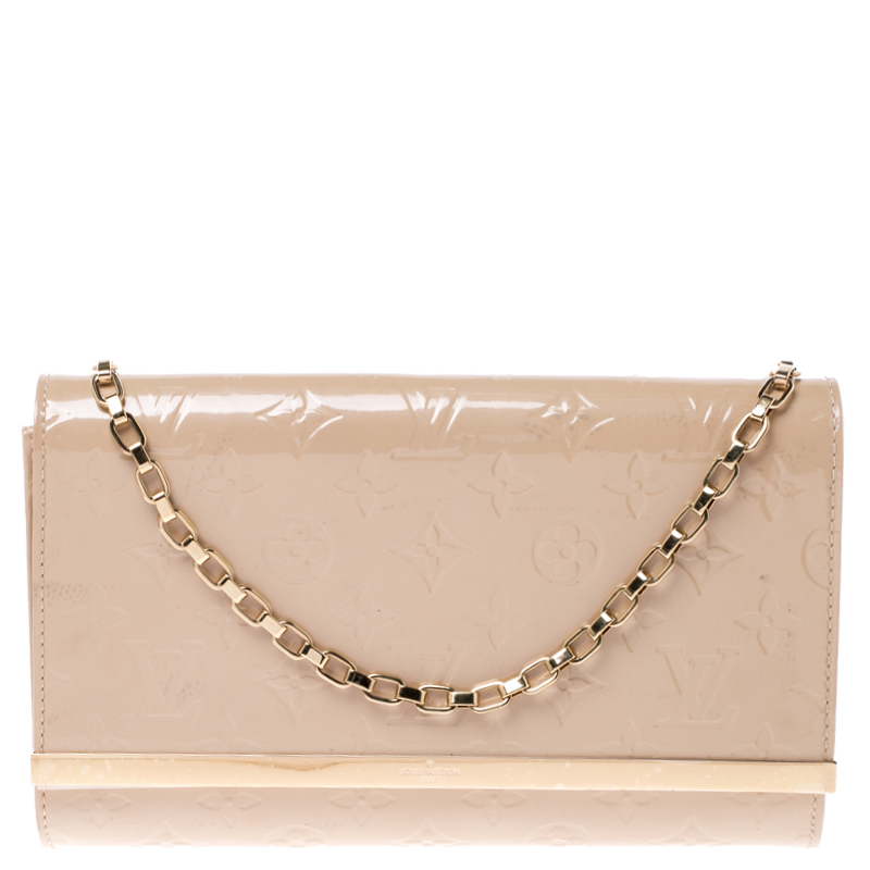 Ana patent leather handbag Louis Vuitton Beige in Patent leather - 28944847