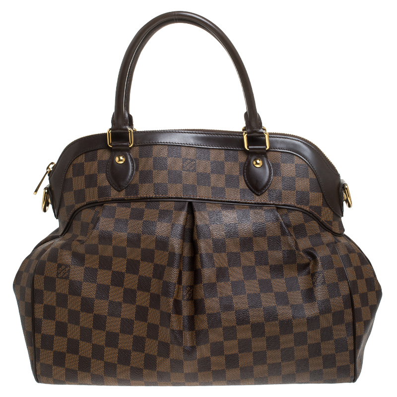 Pre Owned Louis Vuitton Damier Ebene Canvas Trevi GM Bag