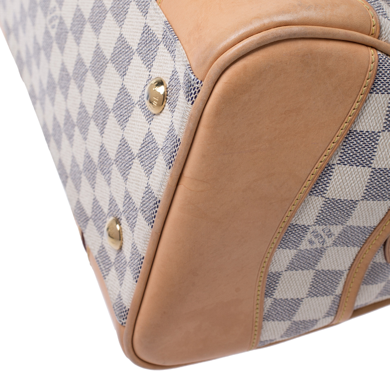 Louis Vuitton Damier Azur Berkeley Boston Bag Leather ref.294515 - Joli  Closet
