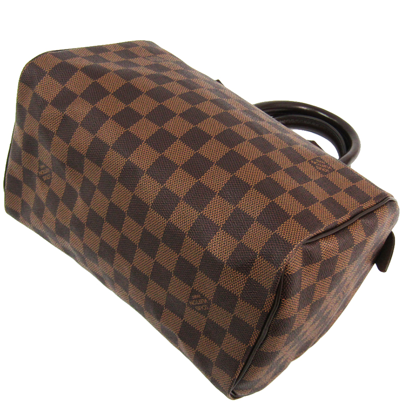 

Louis Vuitton Damier Ebene Canvas Speedy 25 Bag, Brown