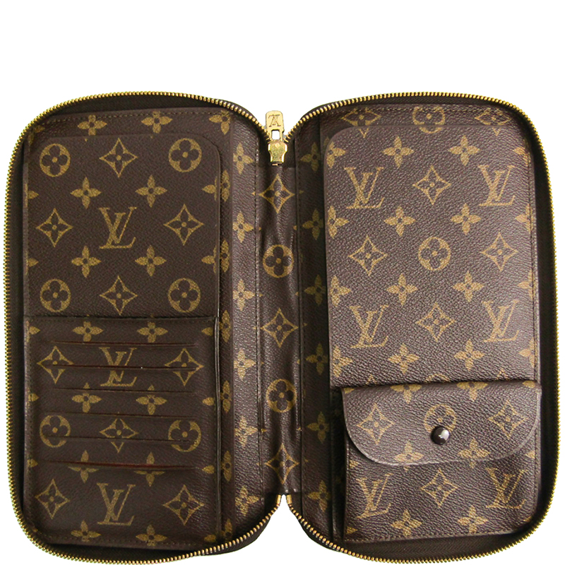 

Louis Vuitton Monogram Canvas Long Wallet, Brown