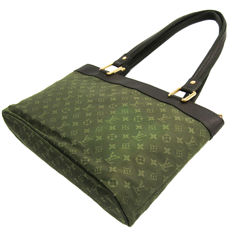 

Louis Vuitton Khaki Monogram Mini Lin Lucille PM Bag, Green
