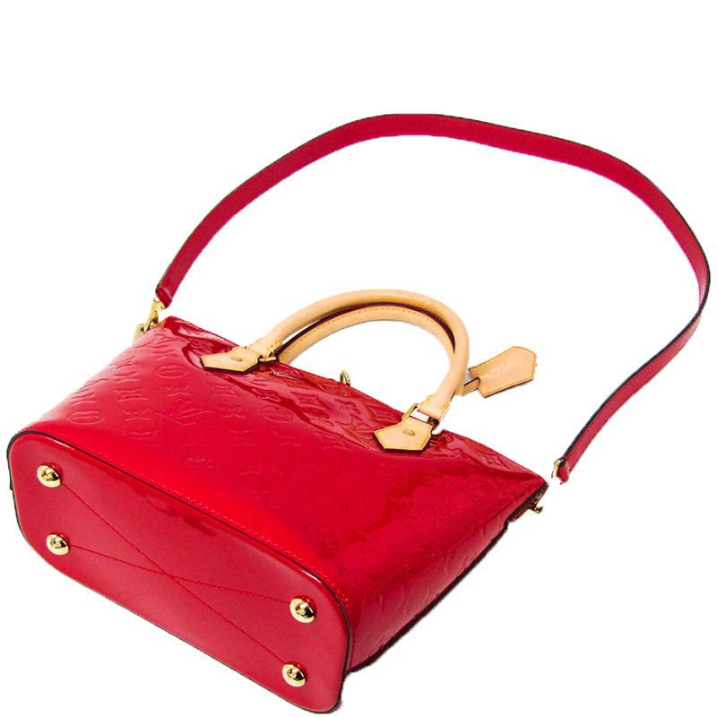 

Louis Vuitton Cerise Monogram Vernis Canvas Montebello PM Bag, Red