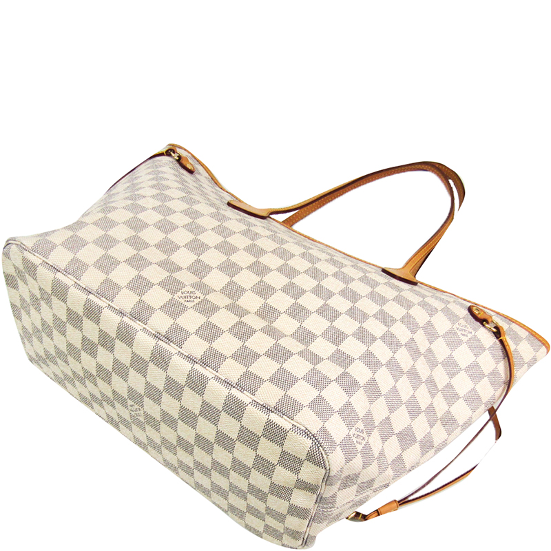 

Louis Vuitton Damier Azur Canvas Neverfull MM Bag, Blue