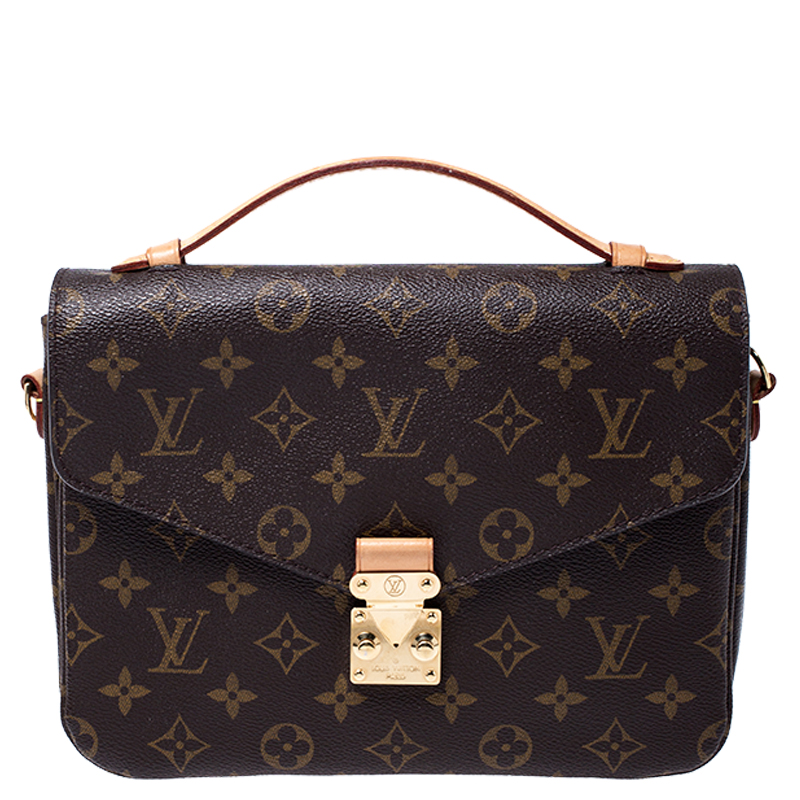 Pre Owned حقيبة يد بوشيه لوي فيتون نقش حرفي كانفاس 