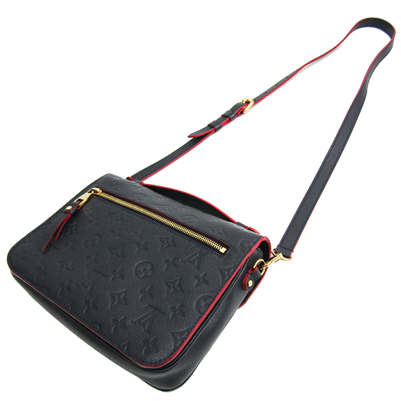 

Louis Vuitton Monogram Empreinte Pochette Metis Bag, Black