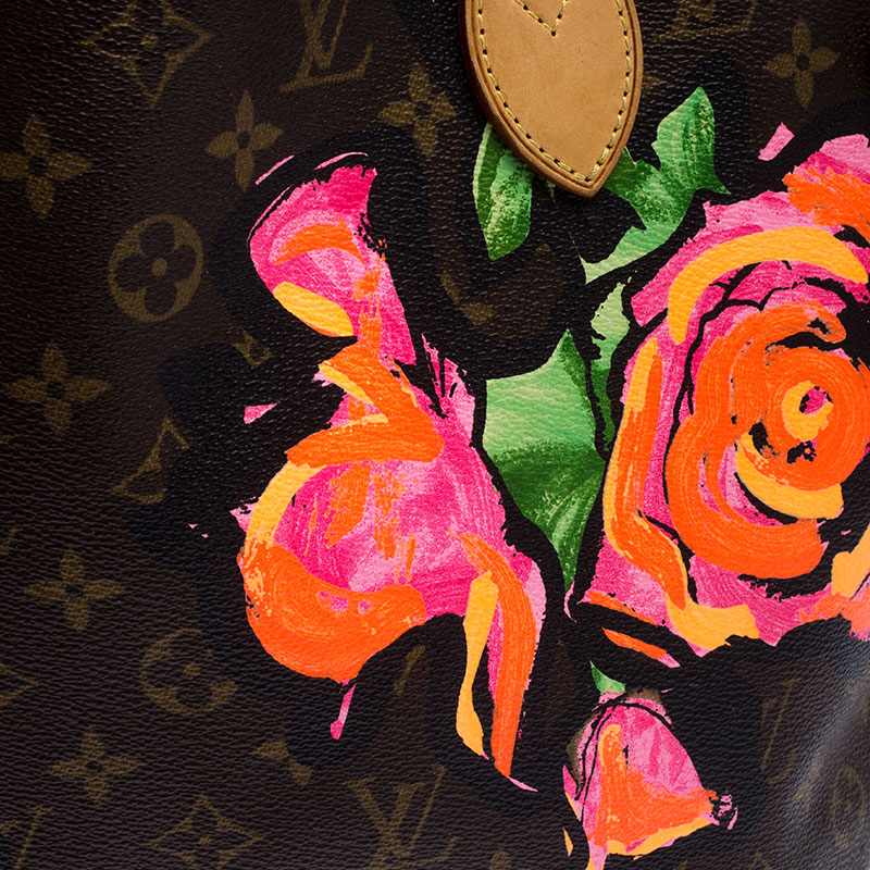 Louis Vuitton Stephen Sprouse Monogram Roses Neverfull MM Flowers Graffiti  Leather ref.303393 - Joli Closet