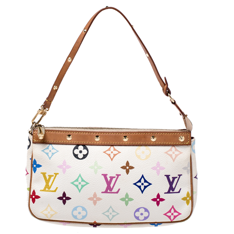 Pre Owned Louis Vuitton Multicolor Monogram Canvas Pochette Accessories