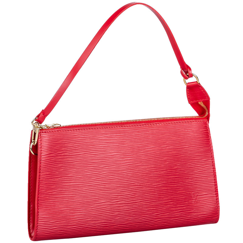 

Louis Vuitton Red Epi Pochette Accessoires