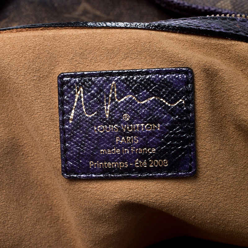 Louis Vuitton Monogram Canvas and Lizard Limited Edition Richard Prince  Heartbreak Jokes Bag Louis Vuitton