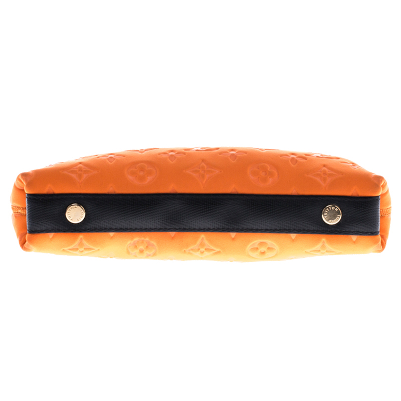 Louis Vuitton Orange Monogram Scuba Clutch Bag Leather Cloth ref.142984 -  Joli Closet