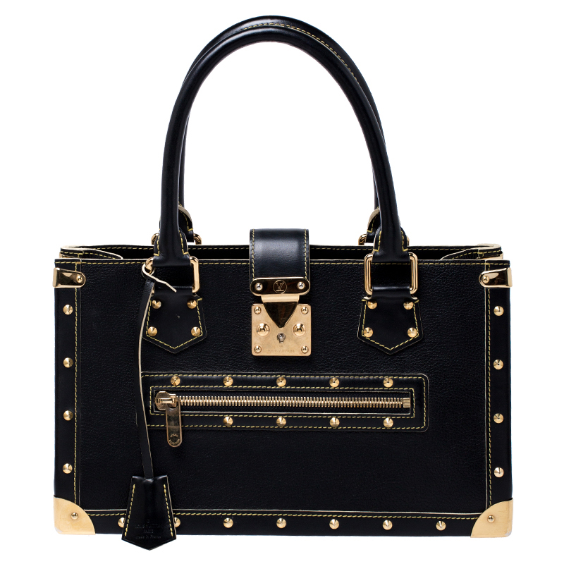 Pre Owned Louis Vuitton Black Suhali Leather Le Fabuleux Bag