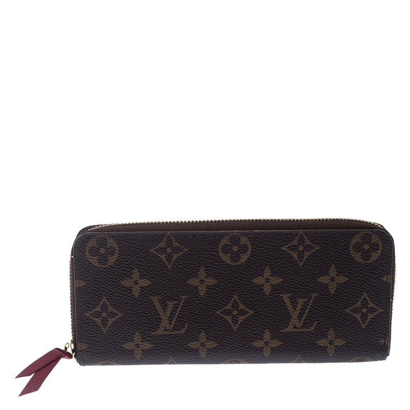 Louis Vuitton Monogram Canvas Portefeiulle Clemence Zip Around Wallet