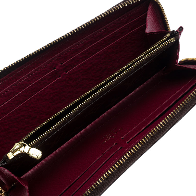 

Louis Vuitton Monogram Canvas Portefeiulle Clemence Zip Around Wallet, Brown