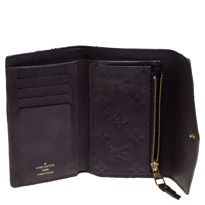 

Louis Vuitton Grenat Empreinte Leather Curieuse Wallet, Purple