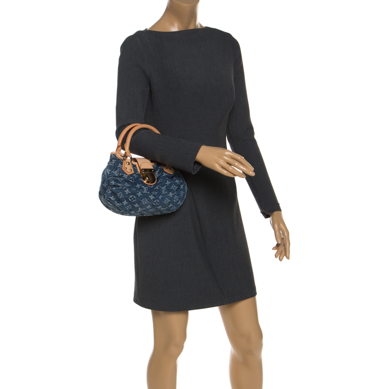 

Louis Vuitton Blue Monogram Denim Pleaty Bag