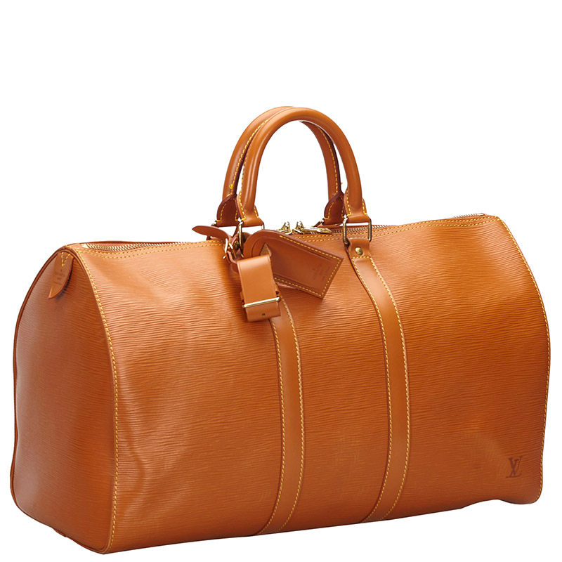 

Louis Vuitton Brown Epi Leather Keepall 45 Bag