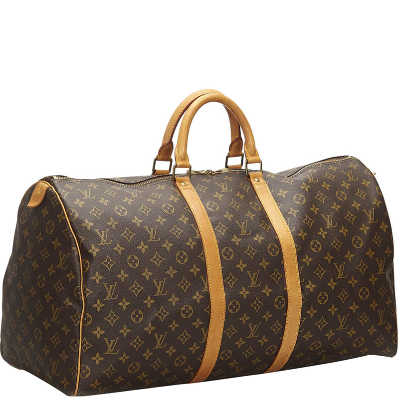 

Louis Vuitton Monogram Canvas Keepall 55 Bag, Brown
