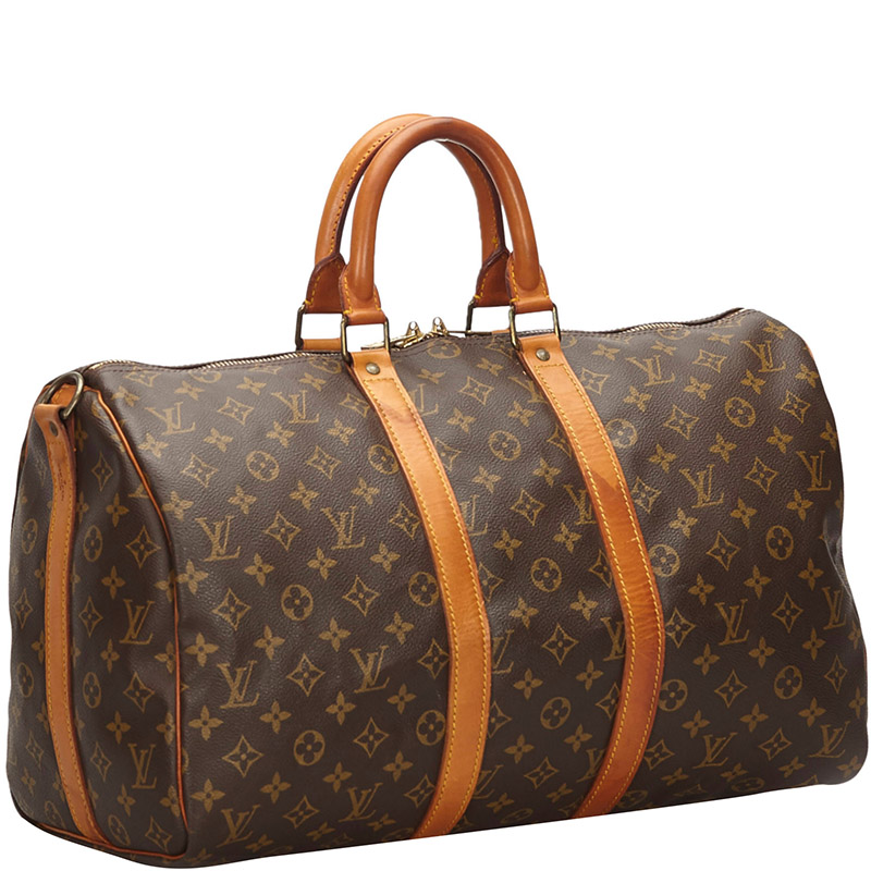 

Louis Vuitton Monogram Canvas Keepall 45 Bag, Brown