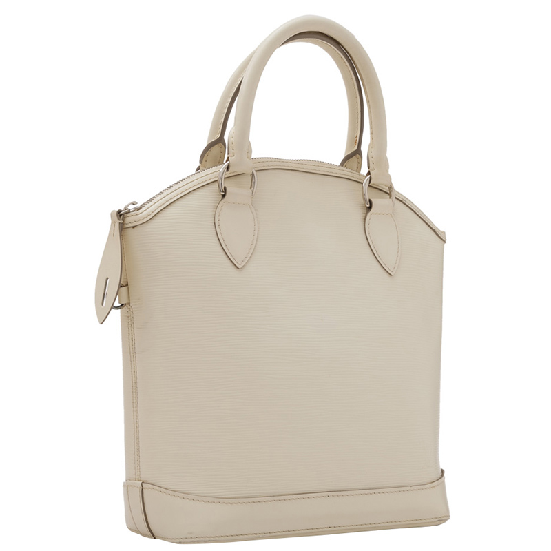 

Louis Vuitton White Epi Leather Lockit Vertical Bag