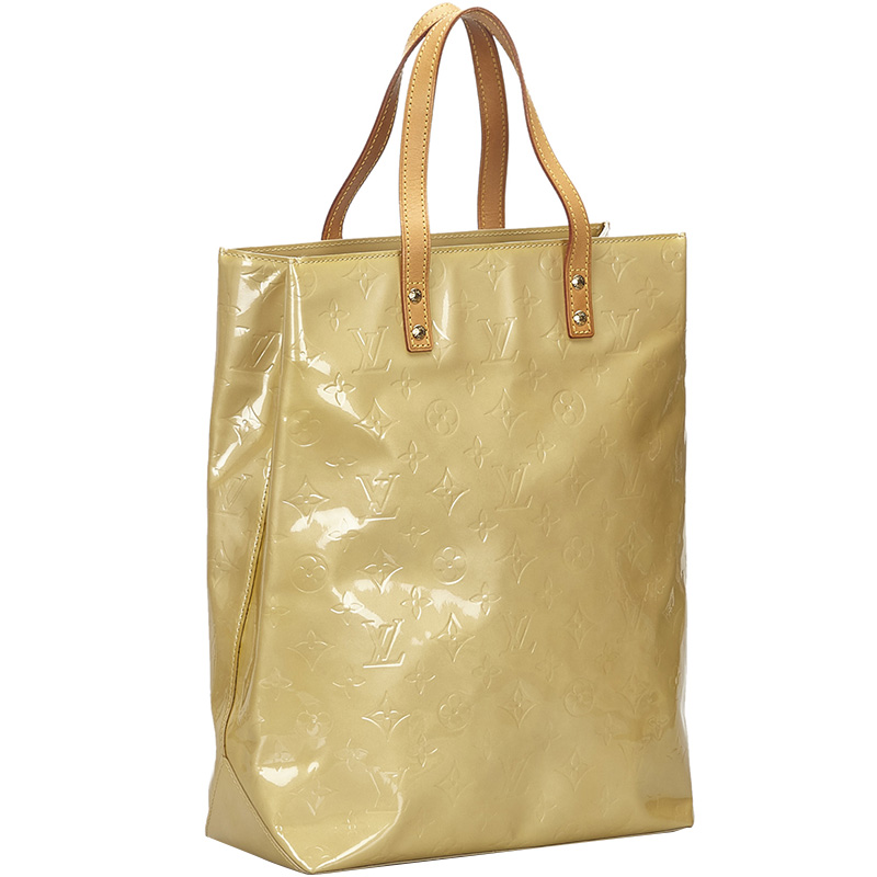 

Louis Vuitton Brown/Beige Monogram Vernis Leather Reade MM Bag