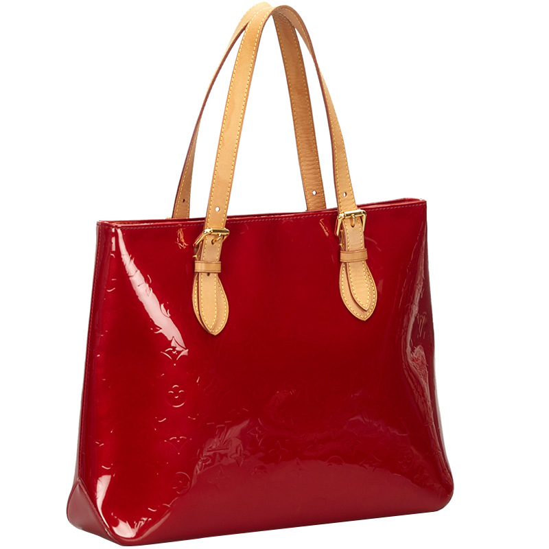 

Louis Vuitton Red Monogram Vernis Leather Brentwood Bag