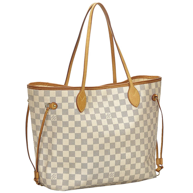 

Louis Vuitton Damier Azur Canvas Neverfull MM Bag, Blue