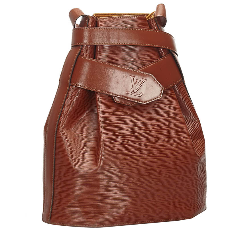 

Louis Vuitton Brown Epi Leather Sac D'Epaule PM Bag