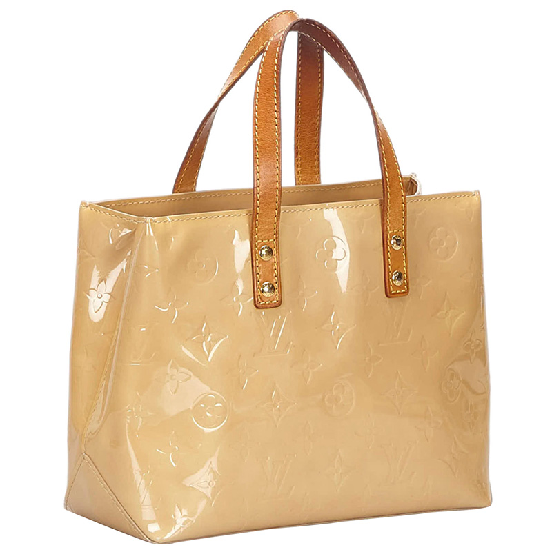 

Louis Vuitton Brown Monogram Vernis Reade PM Bag, Beige