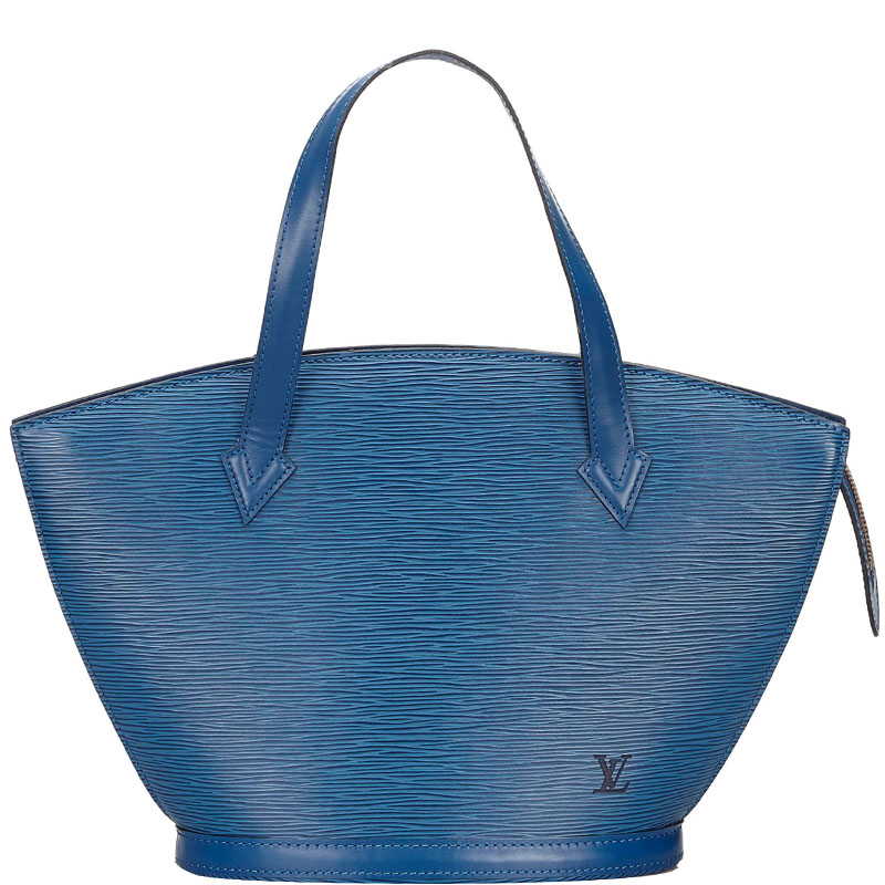 مملوكة مسبقًا حقيبة لوي فيتون سان جاك جلد أزرق توليدو إيبي بحمالة طويلة PM 