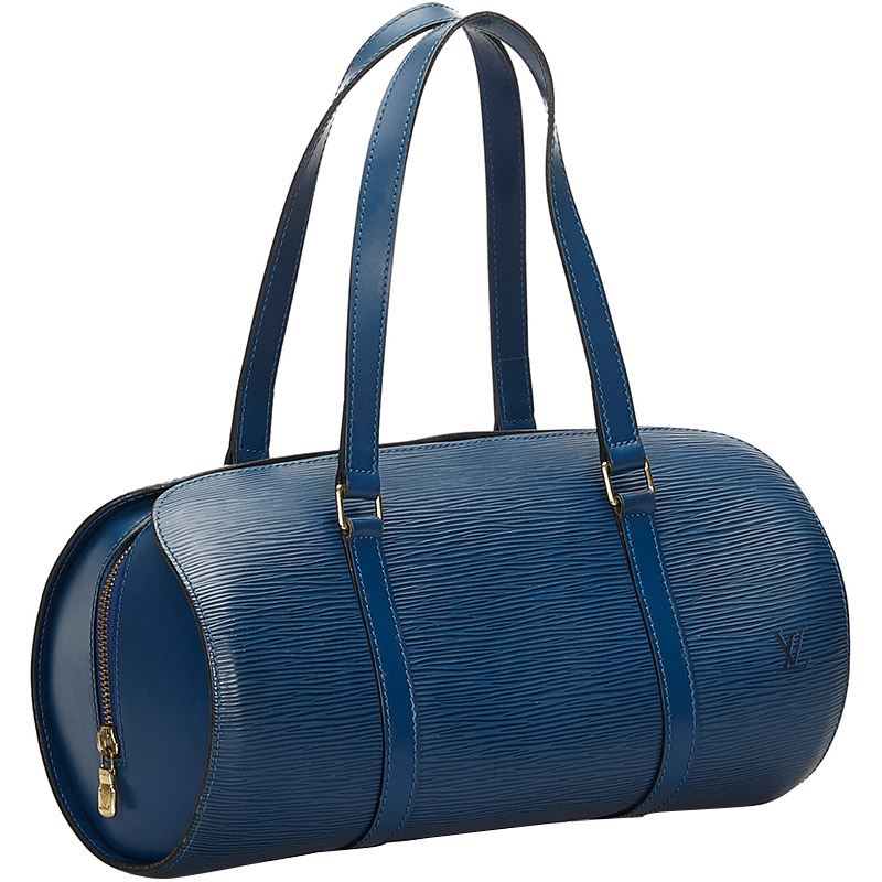 

Louis Vuitton Toledo Blue Epi Leather Soufflot Bag