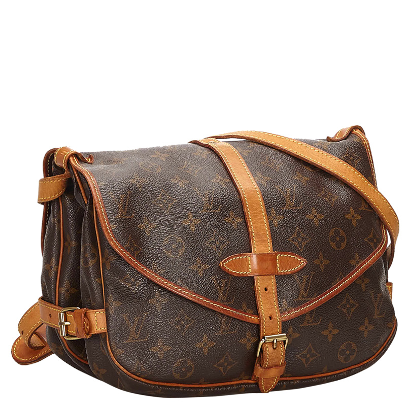 

Louis Vuitton Monogram Canvas Saumur 30 Bag, Brown